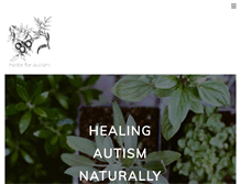 Tablet Screenshot of herbsforautism.com